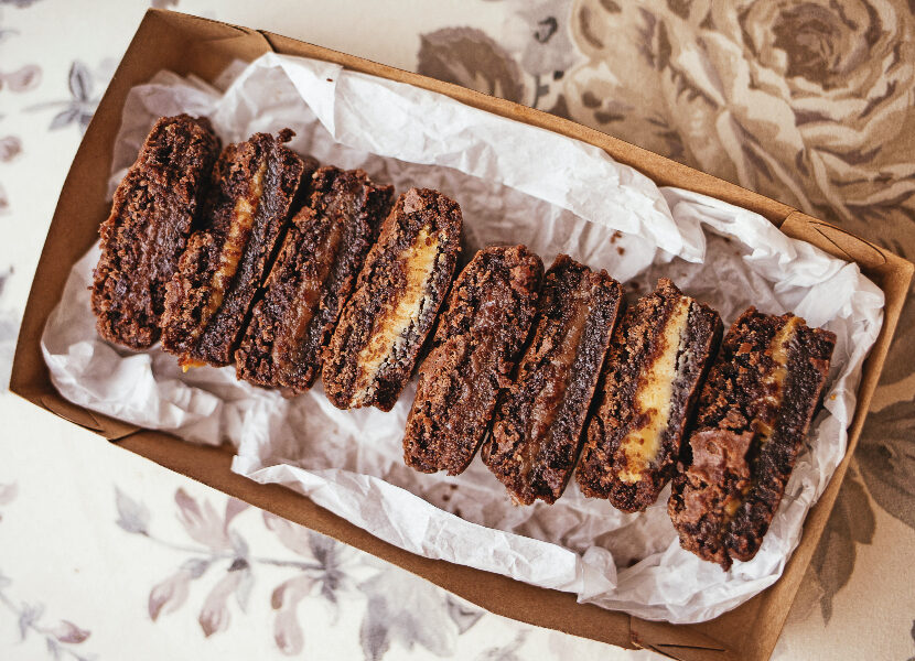 photo of a box of brownies